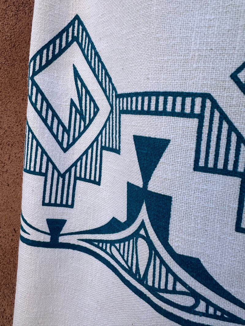 Heavy Cotton 1960's Diné Design 2-Piece Set Dress
