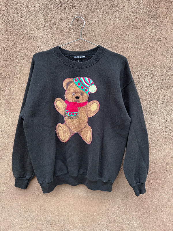 Holiday Teddy Bear Sweatshirt - as is