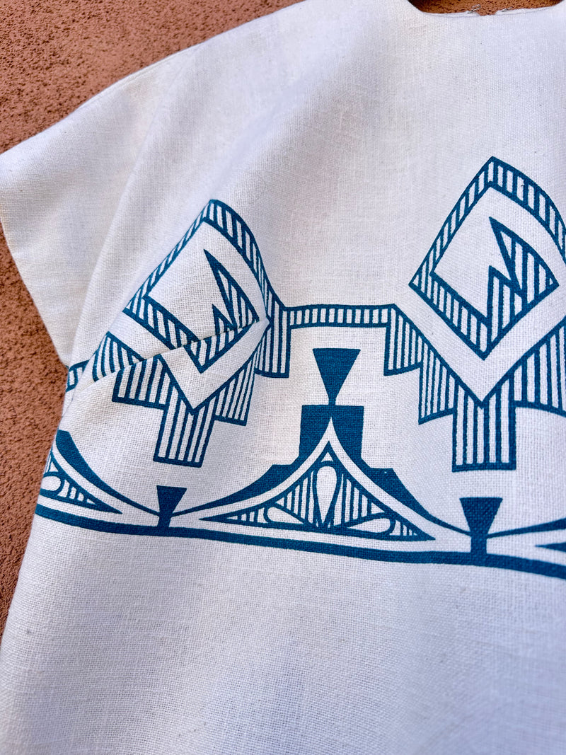 Heavy Cotton 1960's Diné Design 2-Piece Set Dress