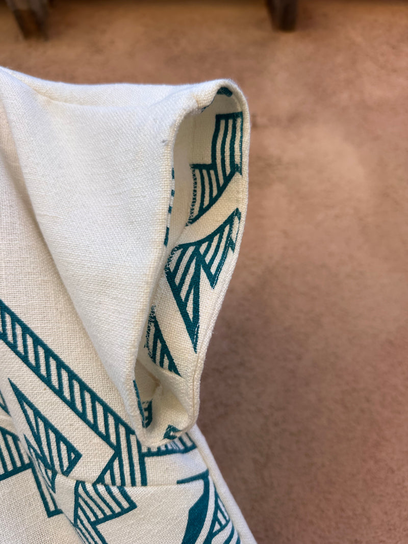 Heavy Cotton 1960's Diné Design 2-Piece Set Dress