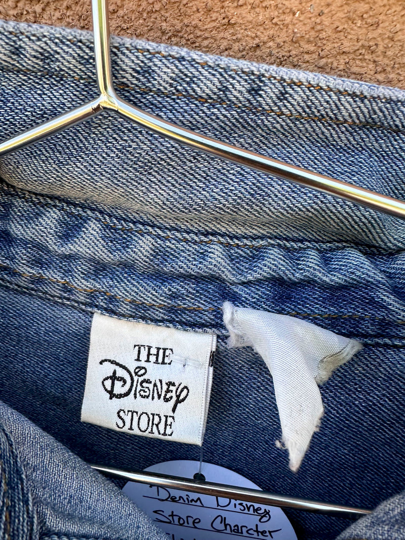 Denim Disney Store Character Shirt - as is