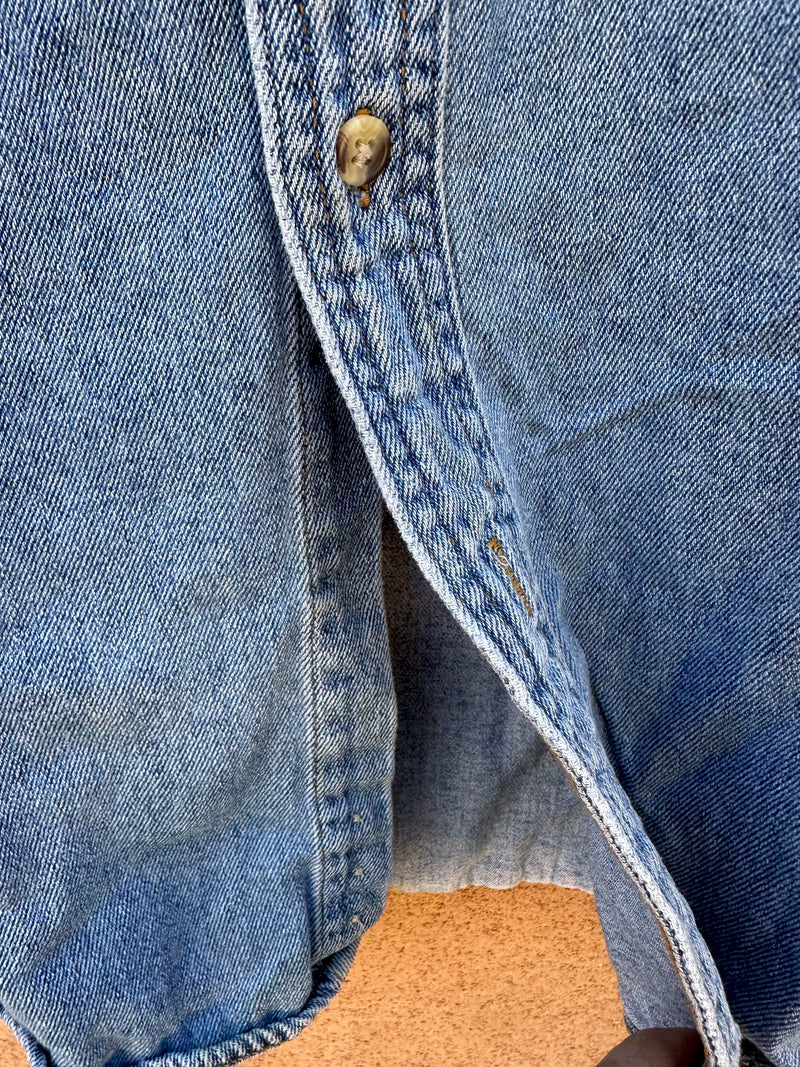 Denim Disney Store Character Shirt - as is