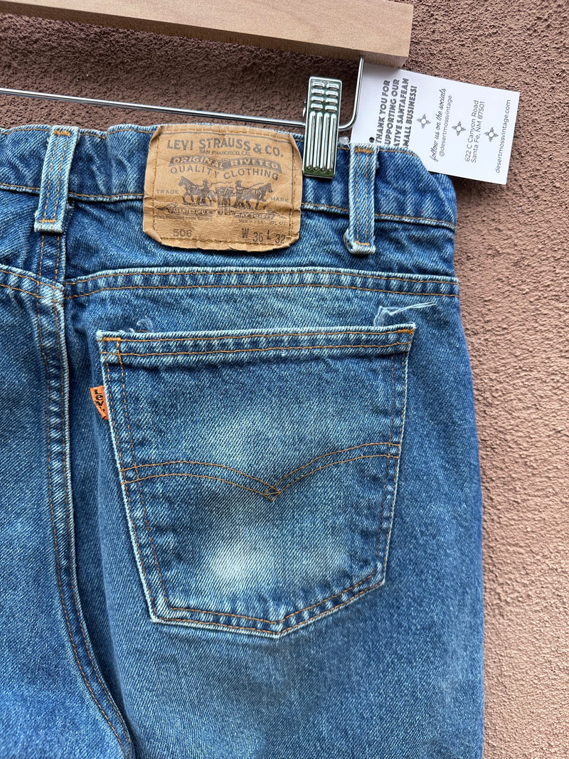 Early 80's Levi's Orange Tag 506 Jeans 36 x 32