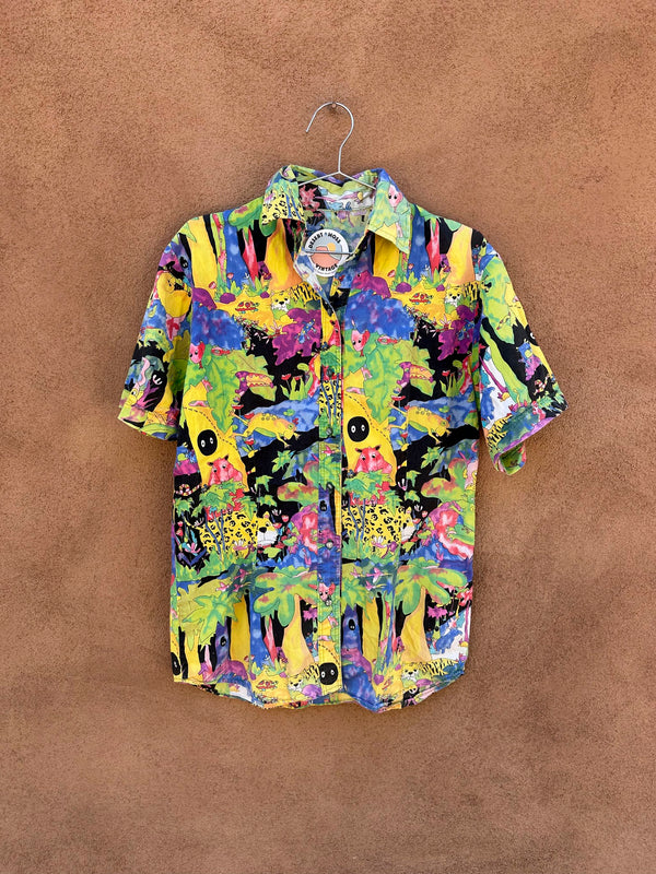 Psychedelic Jungle Creature Blouse