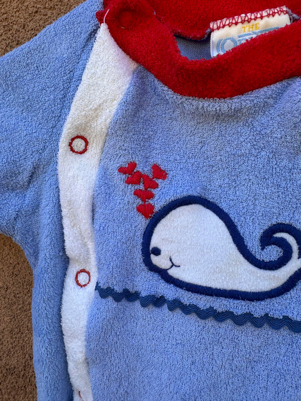 Baby Terrycloth Whale Onesie