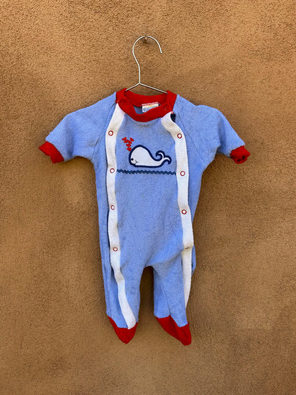 Baby Terrycloth Whale Onesie