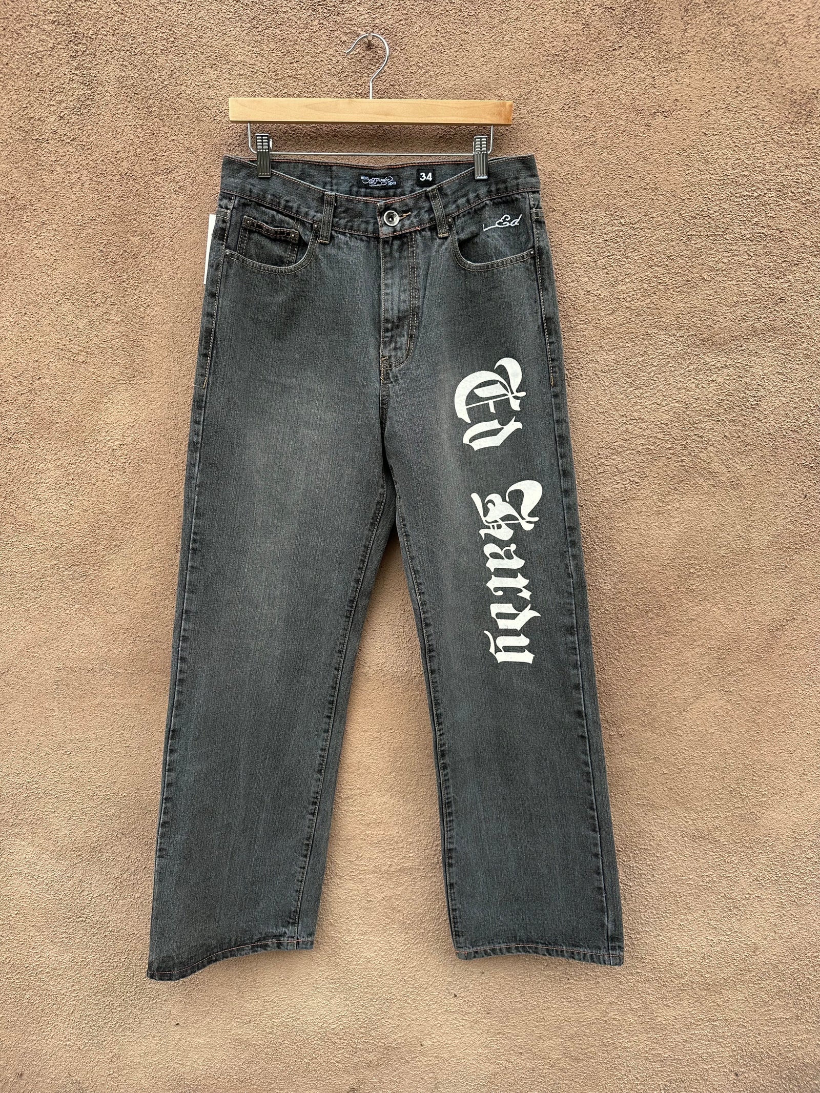 Vintage Death or Glory Embroidered Skull Ed Hardy Jeans – DESERT