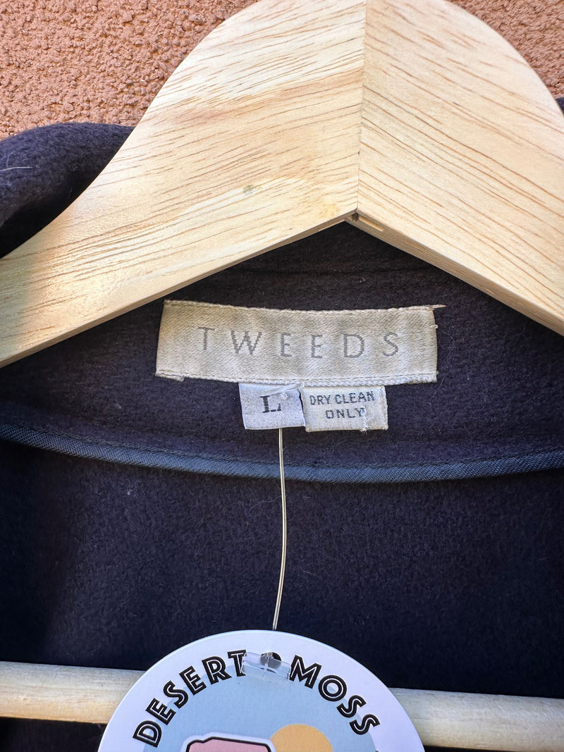 Tweeds Navy Blue Wool Jacket