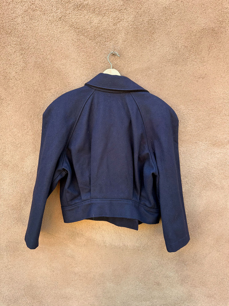 Tweeds Navy Blue Wool Jacket