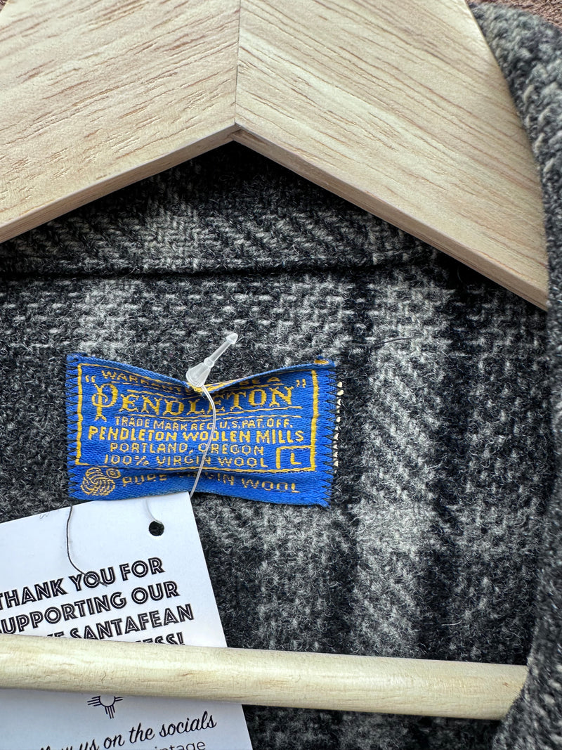 1970's Black and Gray Pendleton Chore Jacket