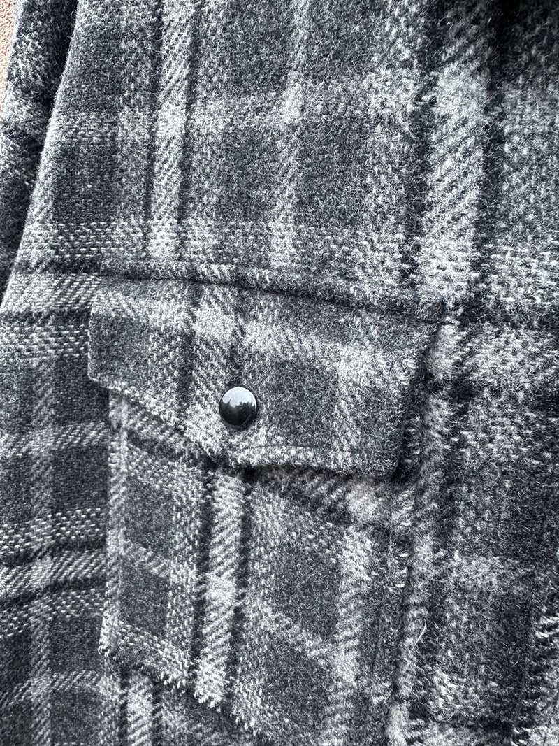 1970's Black and Gray Pendleton Chore Jacket