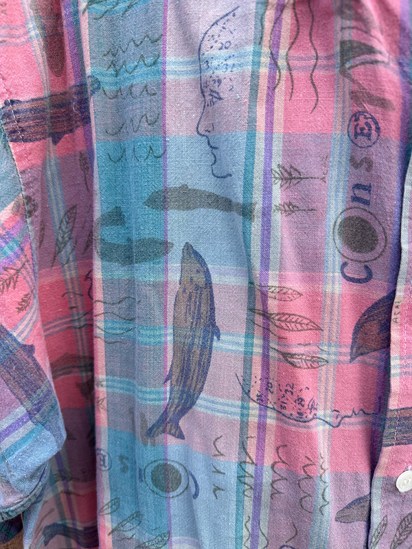 90's Native Habit Summer Short Sleeve Shirt