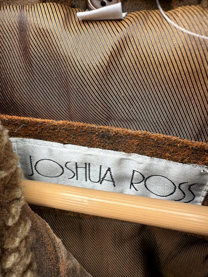 Joshua Ross Winter Bomber Leather Jacket, XL