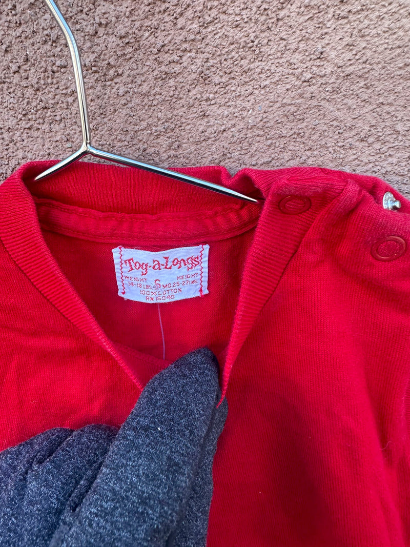 1960's Red Tog-a-Longs T-shirt - 6 Months