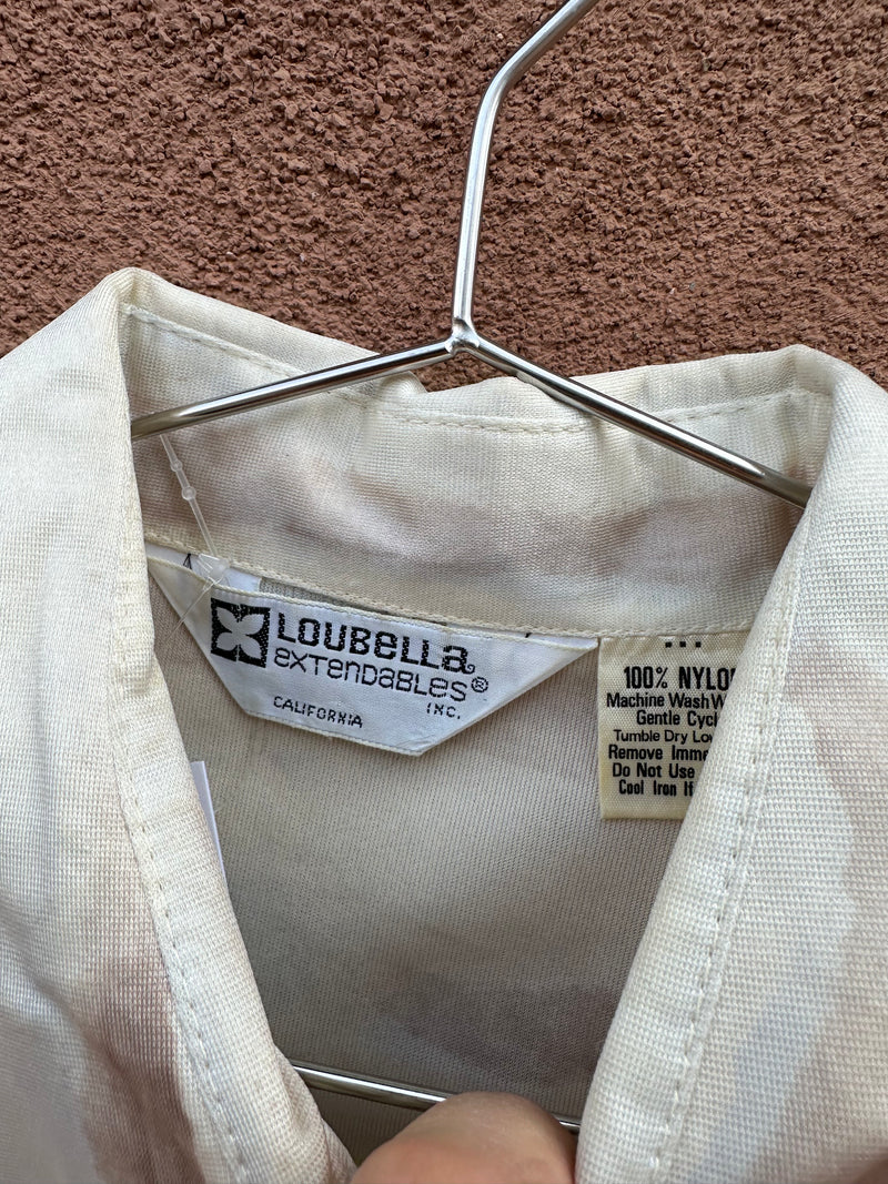 1970's Sailboat Disco Blouse by Loubella Extendables