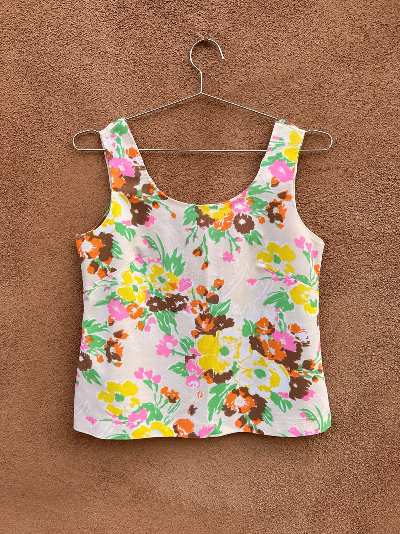 1960's Floral Tank Top