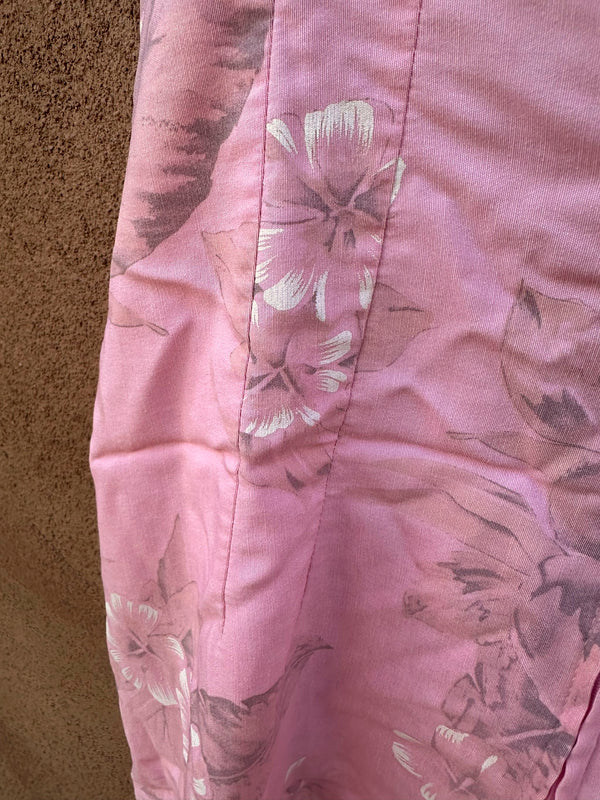 Strappy Pink Floral Mini Dress - 90's/Y2K