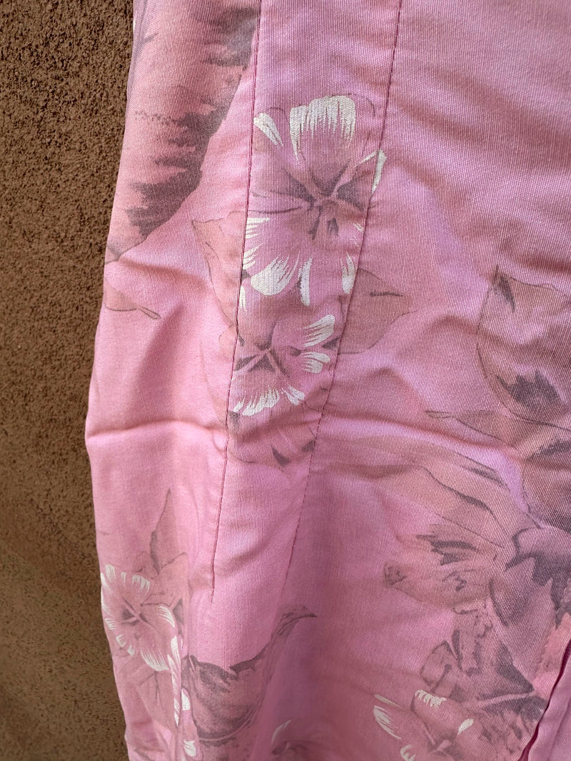 Strappy Pink Floral Mini Dress - 90's/Y2K