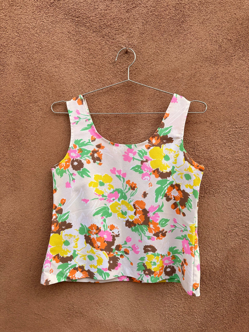 1960's Floral Tank Top