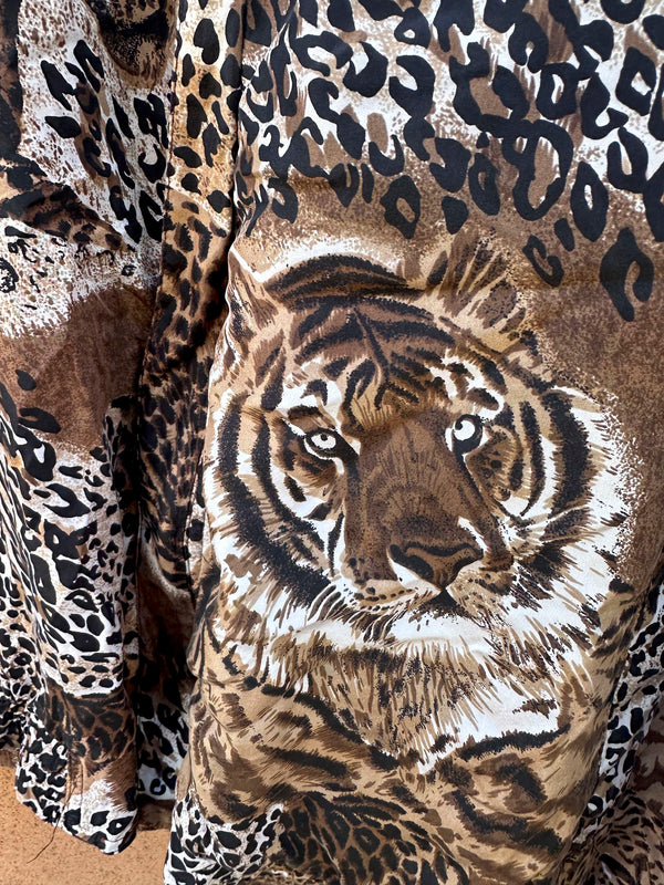 Big Cat Silk Bomber, as is (zip pull)