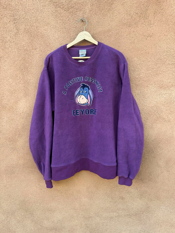 Eeyore A Positive Pessimist Fleece Sweatshirt