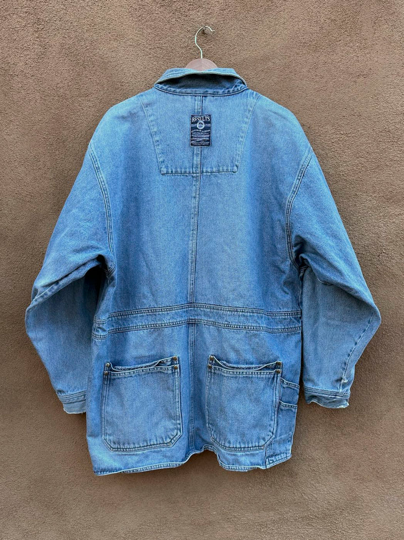 1990's Denim Results Chore Jacket with Rear Pockets