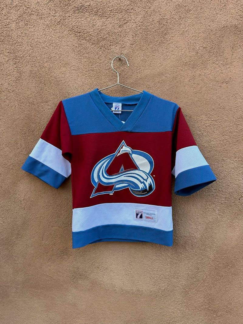 90's Logo 7 Kid's Colorado Avalanche Jersey