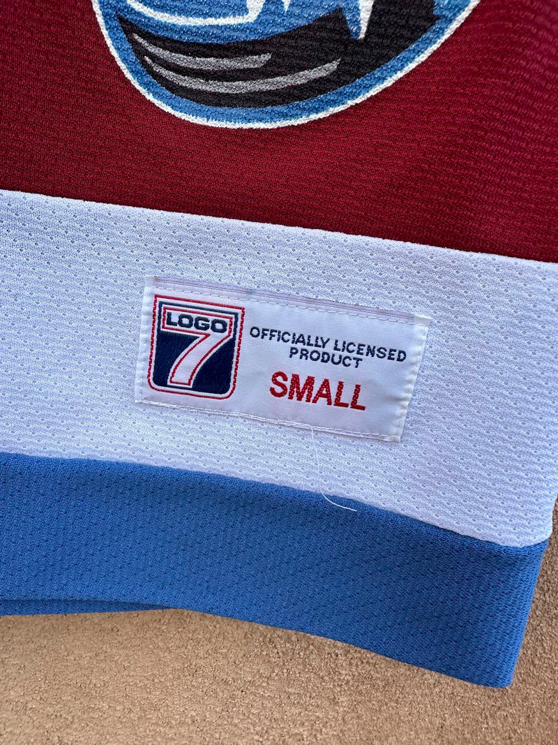 90's Logo 7 Kid's Colorado Avalanche Jersey