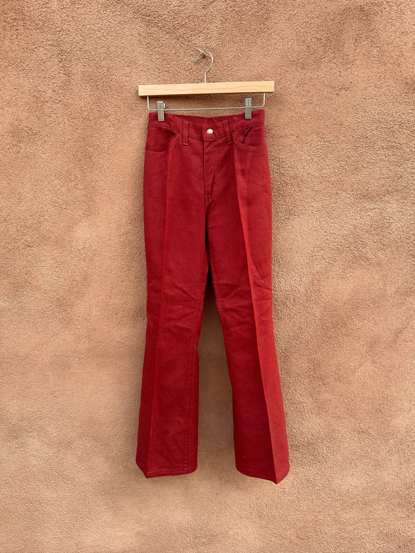 Burnt Orange 1970's Levi's Big E 2-Piece Shirt/Trousers