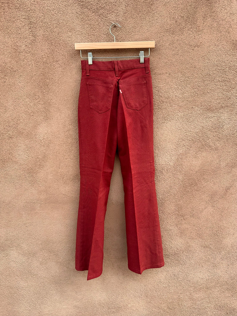 Burnt Orange 1970's Levi's Big E 2-Piece Shirt/Trousers