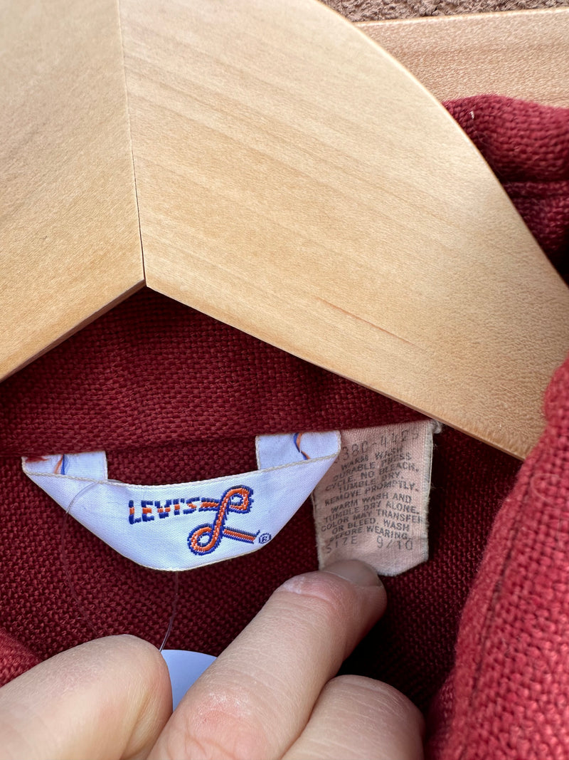 Burnt Orange 1970's Levi's Big E 2-Piece Shirt/Trousers