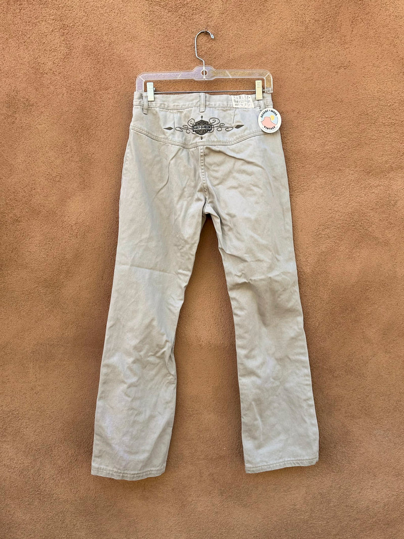 Beige Harley Davidson Jeans, 8