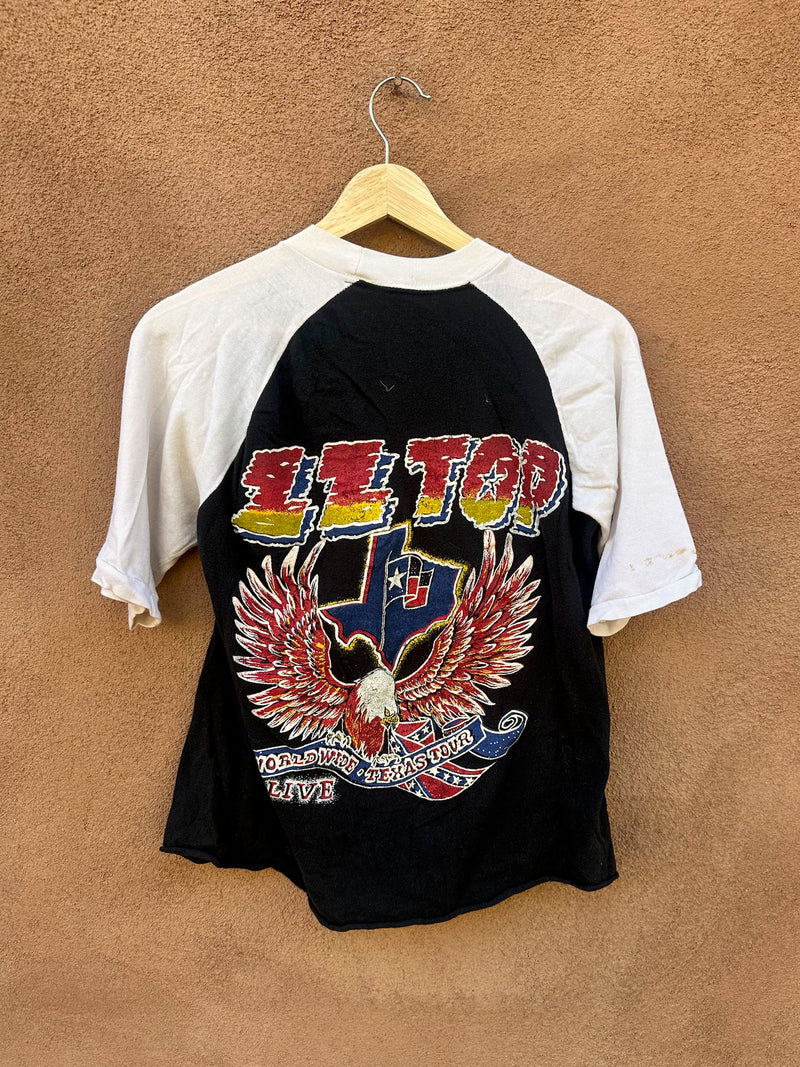 1976-1977 ZZ Top World Wide Texas Tour Parking Lot T-shirt