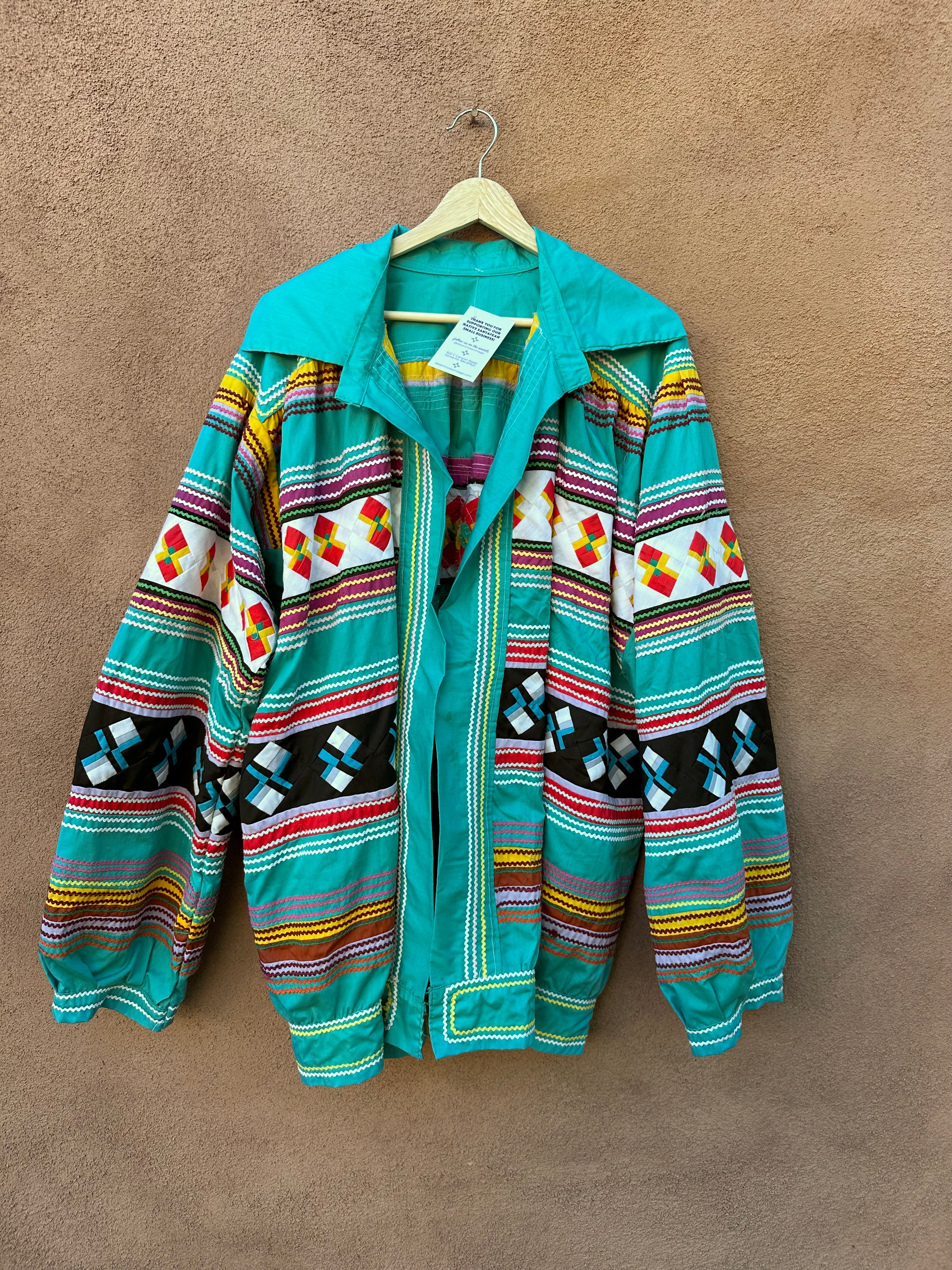 Vintage Super Colorful & Rare Rik Rak Quilted Seminole Jacket – DESERT ...
