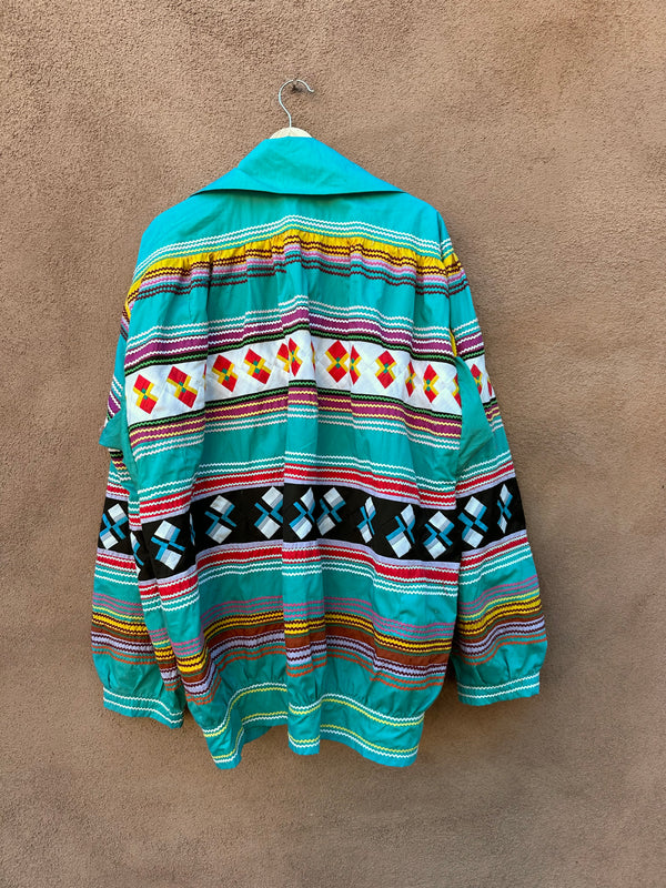 Super Colorful & Rare Rik Rak Quilted Seminole Jacket