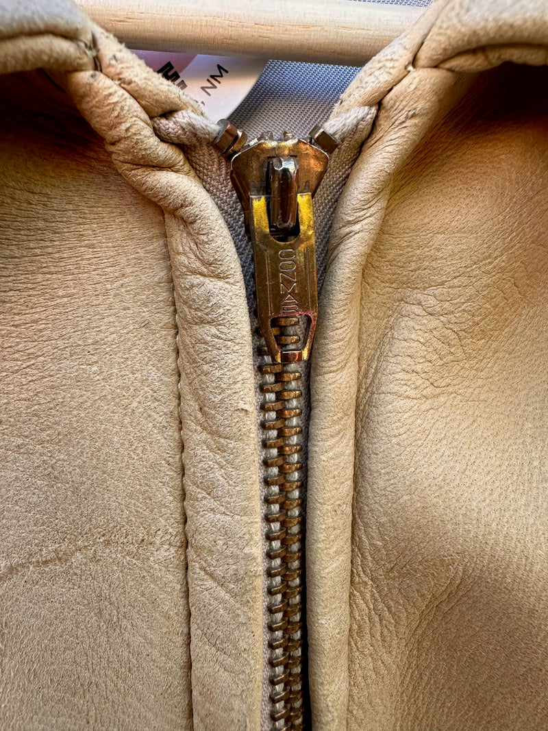 Genuine Native Deerskin 1940's Fringe Jacket with Conmar Zippers