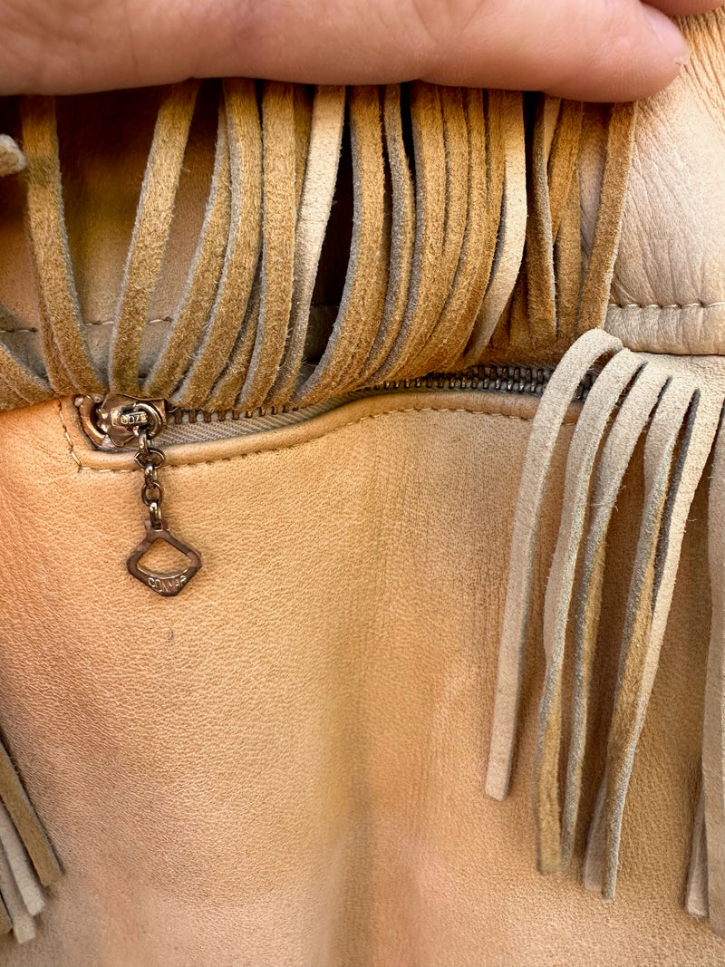 Genuine Native Deerskin 1940's Fringe Jacket with Conmar Zippers