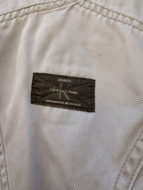 Calvin Klein Khaki Overalls, as is