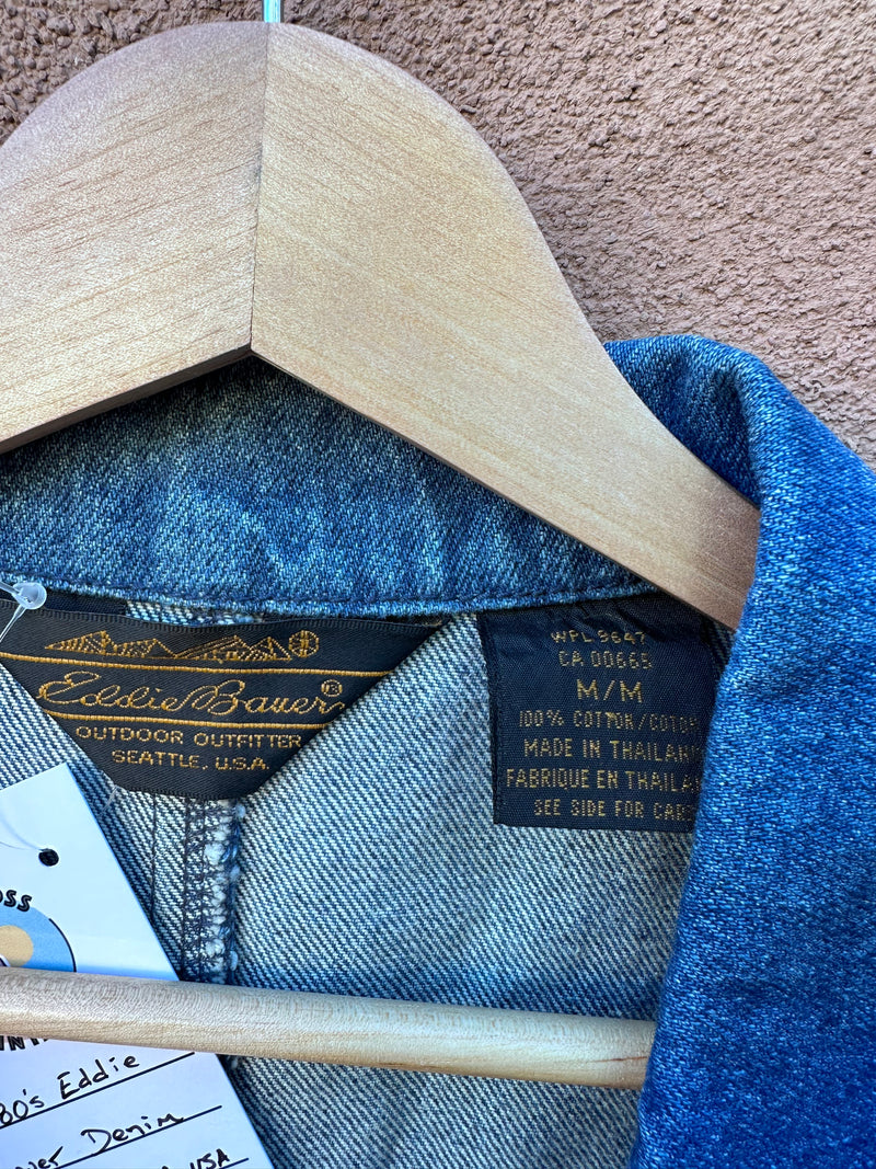 1980's Eddie Bauer Denim Blazer - Made in USA