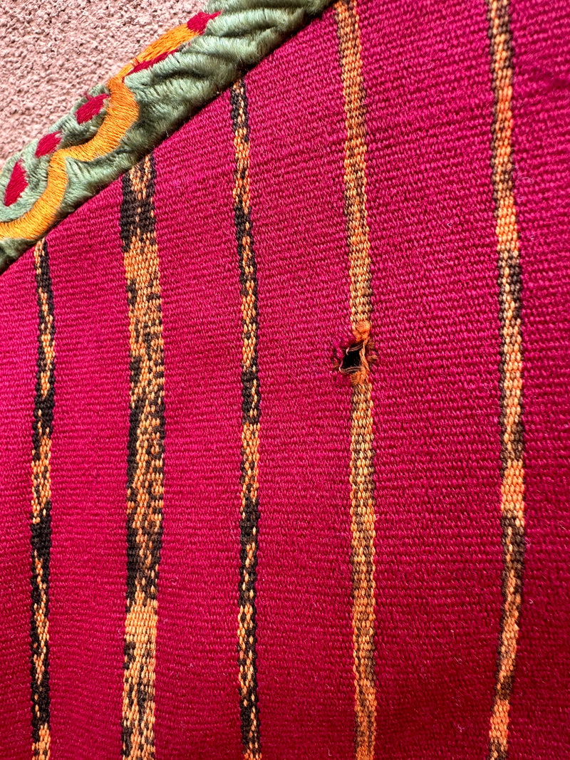 Guatemalan Jacket with Intricate Floral/Fauna Embroidery