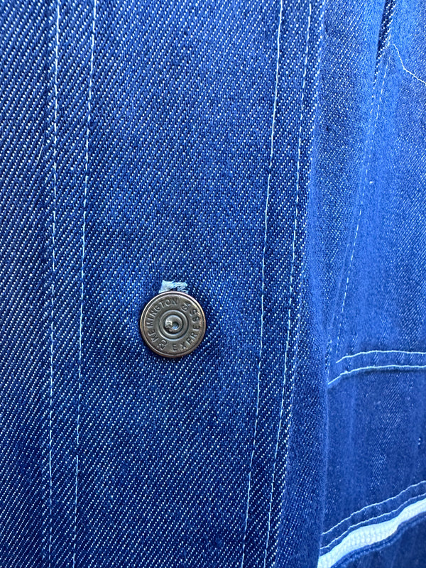 Handmade Chore Coat with Remington 20 Gauge Shell Buttons
