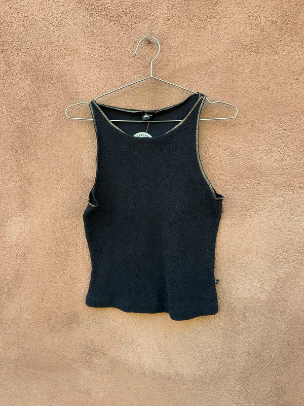 Black Tank with Gold Trim