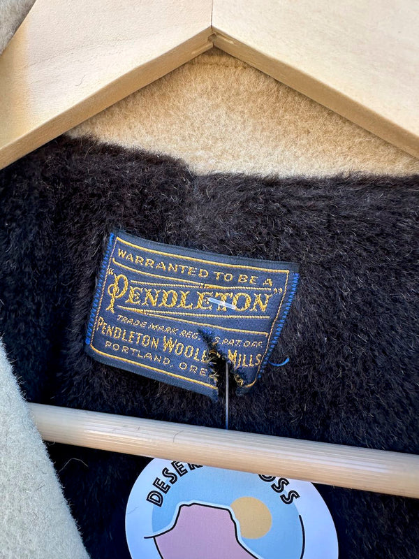 1960's Winter Lined Pendleton Overcoat - as is