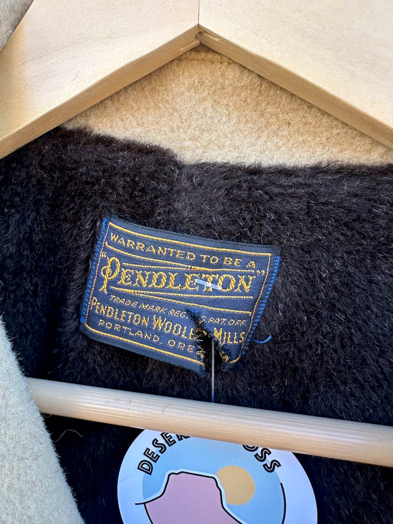 1960's Winter Lined Pendleton Overcoat - as is
