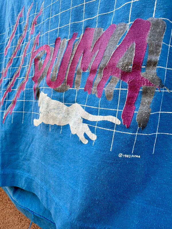1980's Cropped Puma Muscle Shirt