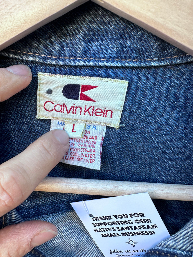 1970's Calvin Klein Denim Trucker Jacket