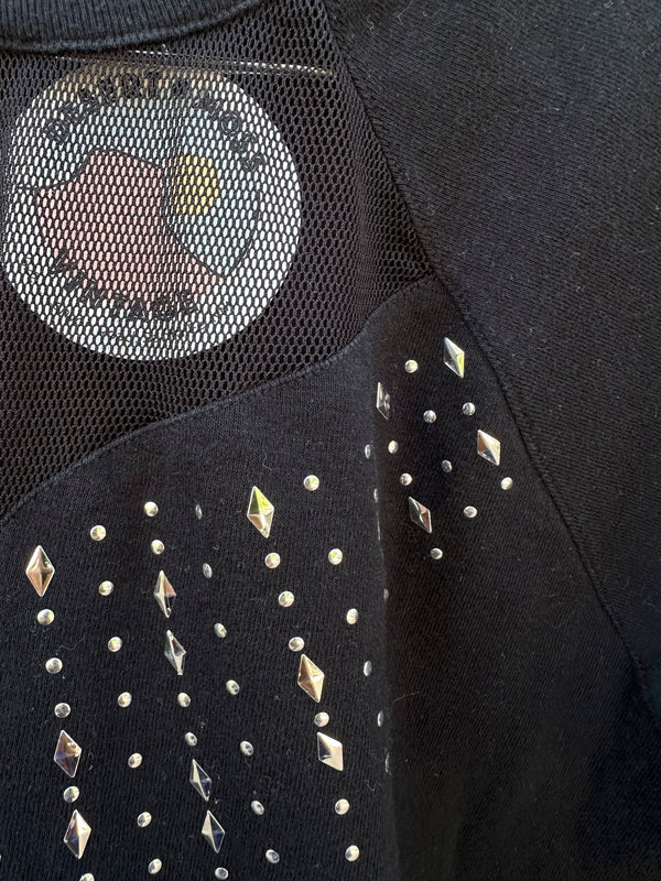Diamond Studded Long Sleeve Top