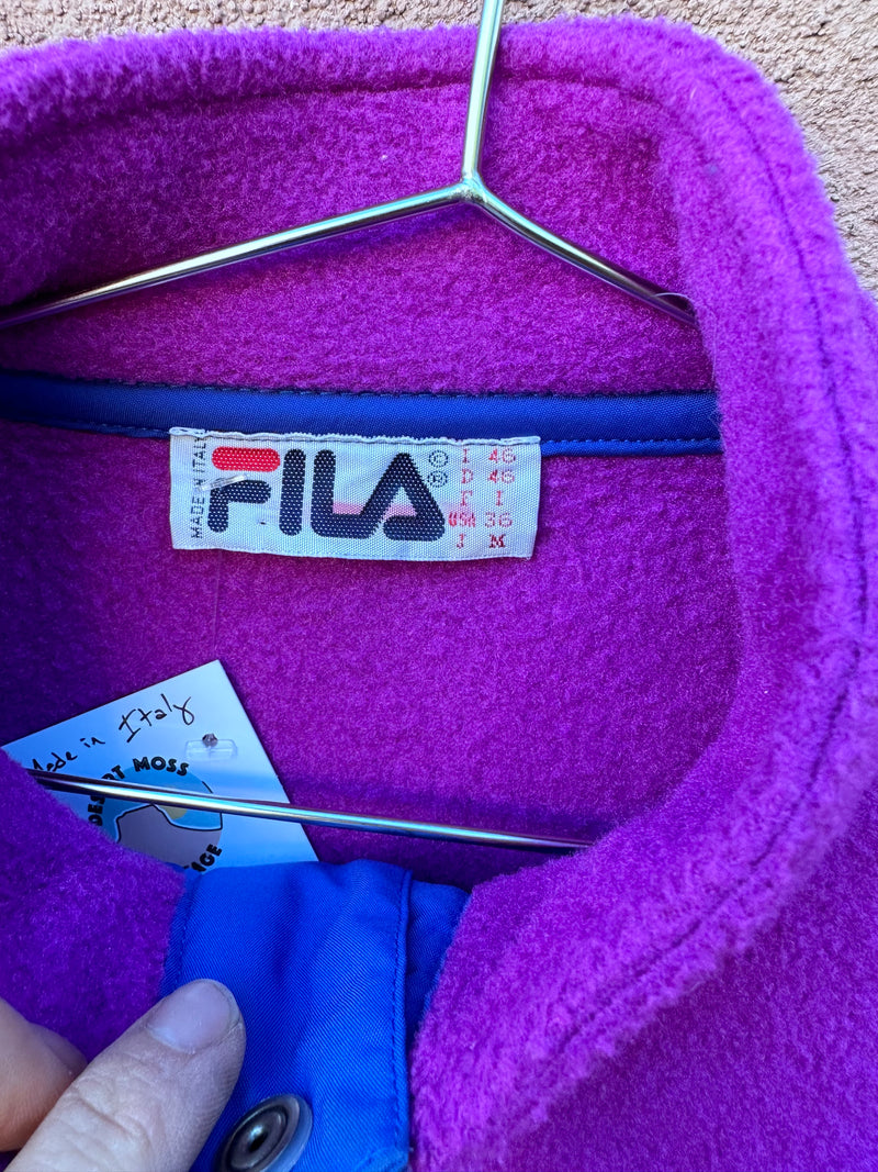 Magic Lime FILA Fleece Pullover - Made in Italy
