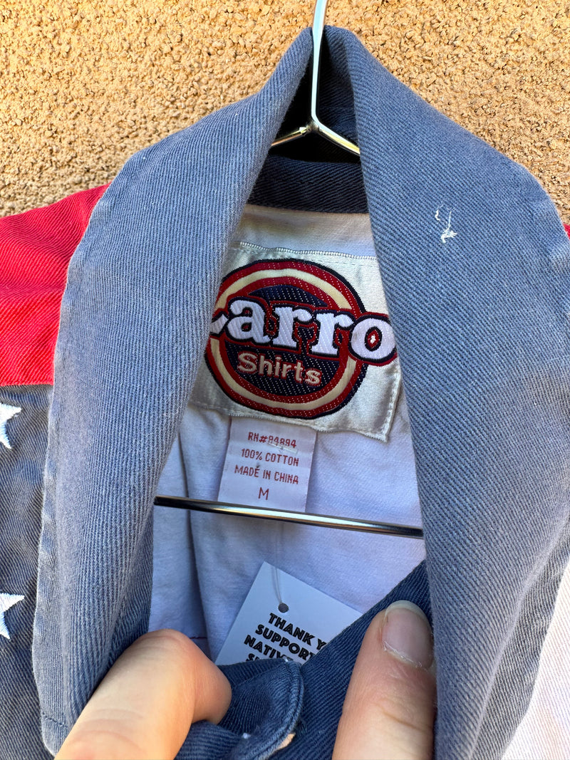 Cotton American Flag Shirt by Larro