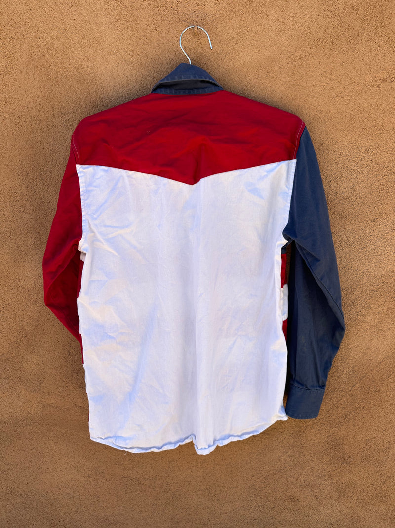 Cotton American Flag Shirt by Larro